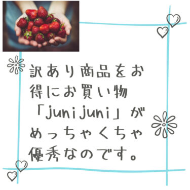 ジュニジュニ（junijuni）って安くないよねは大損ですよ！